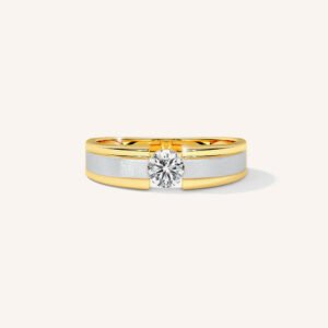 Handmade Sterling Silver 18ct Gold Bangle