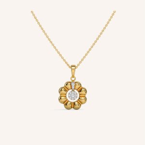 Floweret Cluster Diamond Stud Pedent